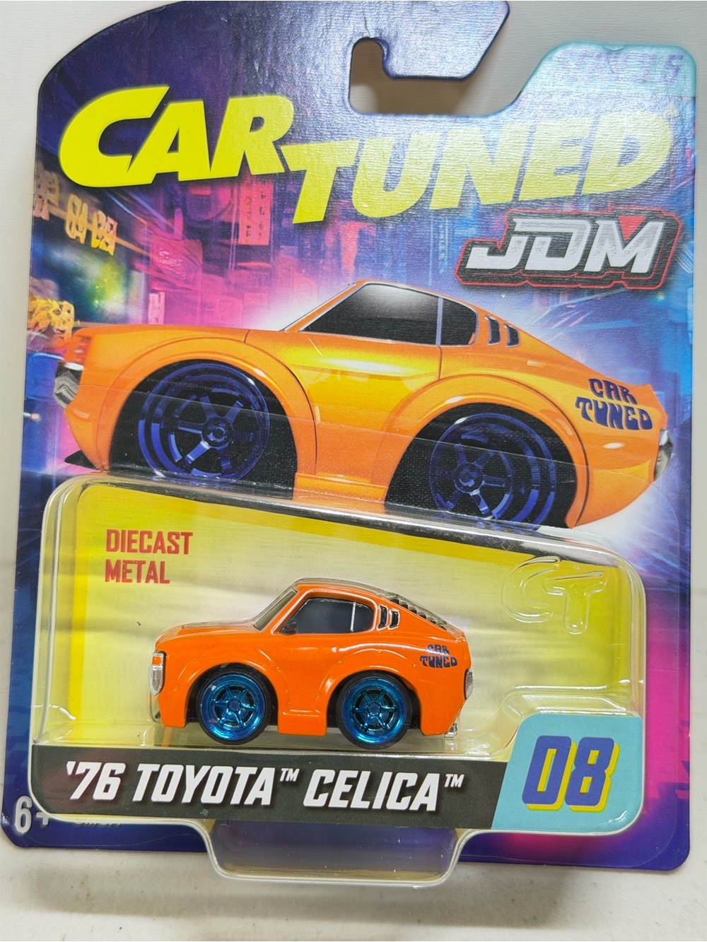 Orange '76 Toyota Celica Diecast Toy Car
